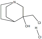 3-(Chloromethyl)-3-quinuclidinol hydrochloride Struktur