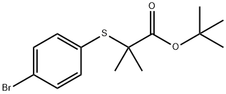 tert-butyl 2-(4-bromophenylthio)-2-methylpropanoate Struktur