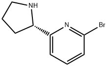 6-((2S)PYRROLIDIN-2-YL)-2-BROMOPYRIDINE Struktur