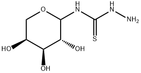 N-L-Arabinopyranosyl-hydrazinecarbothioamide Struktur