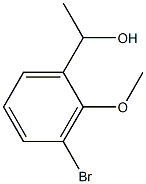 1-(3-bromo-2-methoxyphenyl)ethanol Struktur