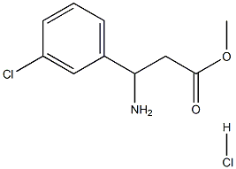 Methyl b-amino-3-chloro-benzenepropanoate HCl Struktur