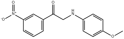 2-((4-Methoxyphenyl)amino)-1-(3-nitrophenyl)ethanone Struktur