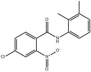 4-chloro-N-(2,3-dimethylphenyl)-2-nitrobenzamide Struktur