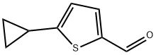 5-cyclopropyl-2-thiophenecarboxaldehyde Structure