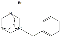 1-Benzyl-3,5,7-triaza-1-azoniaadamantane bromide Struktur