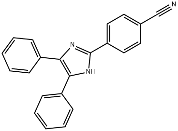 4-(4,5-Diphenyl-1H-imidazol-2-yl)benzonitrile Struktur