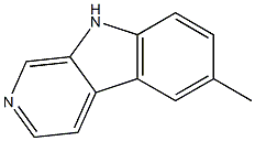 6-METHYL-9H-PYRIDO[3,4-B]INDOLE Struktur