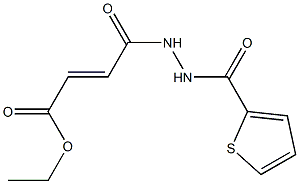 ethyl 4-oxo-4-[2-(2-thienylcarbonyl)hydrazino]-2-butenoate Struktur