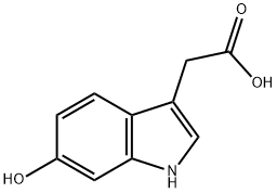 2-(6-Hydroxy-1H-indol-3-yl)acetic acid Struktur