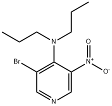 (3-Bromo-5-nitro-pyridin-4-yl)-dipropyl-amine Struktur