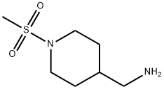 1-[1-(methylsulfonyl)piperidin-4-yl]methanamine hydrochloride Struktur