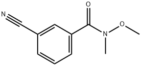 Benzamide, 3-cyano-N-methoxy-N-methyl- Struktur