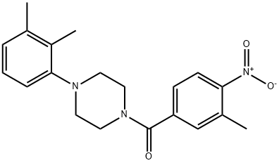 [4-(2,3-dimethylphenyl)piperazin-1-yl](3-methyl-4-nitrophenyl)methanone Struktur