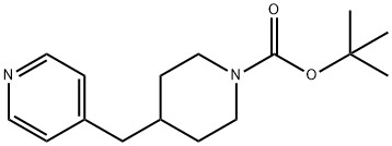 tert-butyl 4-((pyridin-4-yl)methyl)piperidine-1-carboxylate Struktur