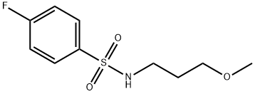 4-fluoro-N-(3-methoxypropyl)benzenesulfonamide Struktur