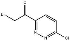 2-Bromo-1-(6-chloropyridazin-3-yl)ethanone Struktur