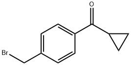 (4-(Bromomethyl)phenyl)(cyclopropyl)methanone Struktur