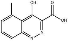 5-Methyl-4-oxo-1,4-dihydrocinnoline-3-carboxylic acid Struktur