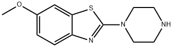 6-Methoxy-2-(piperazin-1-yl)benzo[d]thiazole Struktur