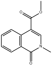 Methyl 2-methyl-1-oxo-1,2-dihydroisoquinoline-4-carboxylate Struktur