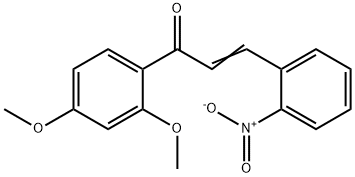 2',4'-dimethoxy-2-nitrochalcone Struktur