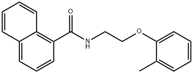 N-[2-(2-methylphenoxy)ethyl]naphthalene-1-carboxamide Struktur