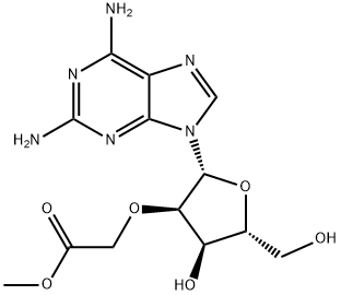 2-Amino-2'-O-(2-methoxy-2-oxoethyl)adenosine Struktur