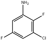 3-Chloro-2,5-difluoroaniline Struktur