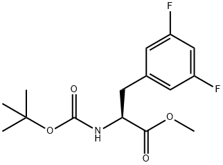 METHYL (2S)-3-(2,5-DIFLUOROPHENYL)-2-[(TERT-BUTOXY)CARBONYLAMINO]PROPANOATE Struktur