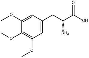 (2R)-2-AMINO-3-(3,4,5-TRIMETHOXYPHENYL)PROPANOIC ACID Struktur