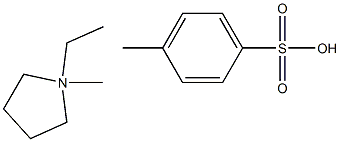 1-Ethyl-1-methylpyrrolidine p-Toluenesulfonate
 Struktur