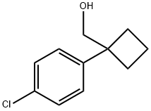 (1-(4-chlorophenyl)cyclobutyl)methanol Struktur