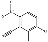 3-Chloro-2-methyl-6-nitrobenzonitrile Struktur