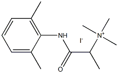 Trimethyl[1-(2,6-xylylcarbamoyl)ethyl]ammonium iodide Struktur