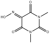 5-hydroxyimino-1,3-dimethyl-1,3-diazinane-2,4,6-trione Struktur