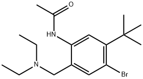 N-(4-bromo-5-(tert-Butyl)-2-((diethylamino)methyl)phenyl)acetamide Struktur