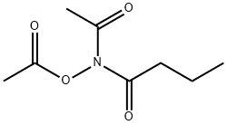 N-acetoxy-N-acetylbutyramide Struktur