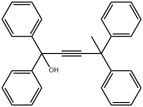 1,1,4,4-Tetraphenylpent-2-yn-1-ol Struktur