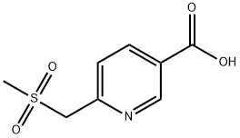 6-((Methylsulfonyl)Methyl)Nicotinic Acid Hydrochloride Struktur