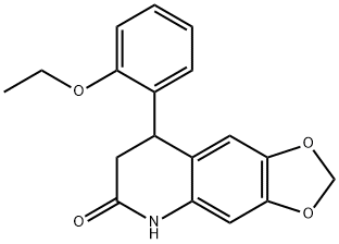 8-(2-Ethoxyphenyl)-7,8-dihydro-1,3-Dioxolo[4,5-g]quinolin-6(5H)-one Struktur