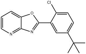 2-(5-(tert-Butyl)-2-chlorophenyl)oxazolo[4,5-b]pyridine Struktur