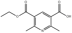 5-(ethoxycarbonyl)-2,6-dimethylnicotinic acid Struktur