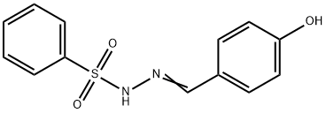 (E)-N'-(4-hydroxybenzylidene)benzenesulfonohydrazide Struktur