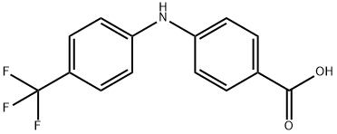 4-((4-(Trifluoromethyl)phenyl)amino)benzoic acid Struktur