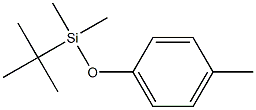 Silane, (1,1-dimethylethyl)dimethyl(4-methylphenoxy)- Struktur