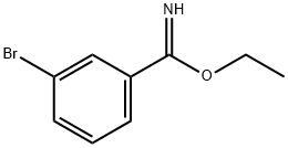 Benzenecarboximidic acid, 3-bromo-, ethyl ester
 Struktur