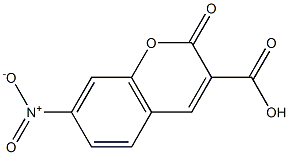 7-nitro-2-oxo-2H-chromene-3-carboxylic acid Struktur