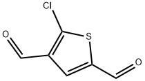 5-Chlorothiophene-2,4-dicarbaldehyde Struktur