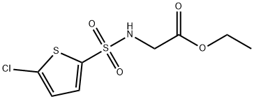 ethyl 2-(5-chlorothiophene-2-sulfonamido)acetate Struktur